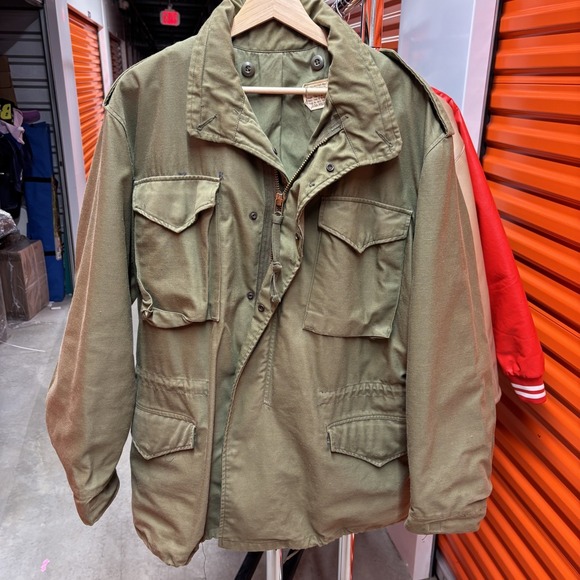 True Vintage OG107 1970s Cold Weather Coat Medium Long US Army M65 Green Vietnam - Picture 10 of 10